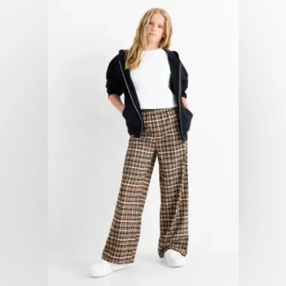Kids Plaid Trousers y.